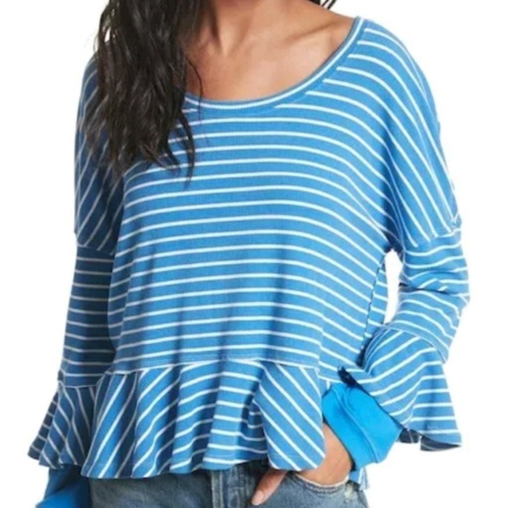 NWT Free People Striped Top - Picture 2 of 8
